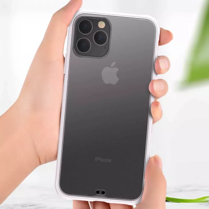 Protective phone case Devia Soft Elegant anti-shock for iPhone 11 Pro Max, white, soft-touch, shock-absorbing