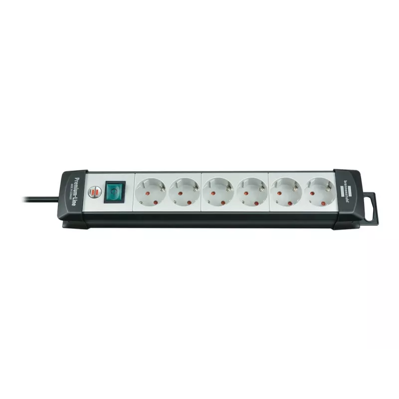 Power Extension Brennenstuhl 1951560100 3m 6 AC Outlets Black Grey