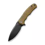 Folding Knife CIVIVI Mini Praxis Ultem Amber Black C18026C-5 — Compact EDC, Ultem Scales, Plain Edge