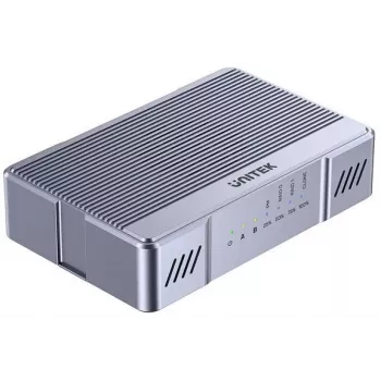 Unitek M.2 Enclosure 2x 20 Gb/s with RAID0/RAID1 and Drive Cloning