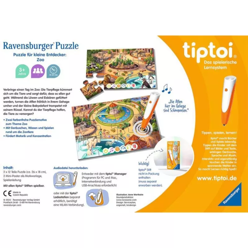 tiptoi Puzzle for young explorers: Zoo