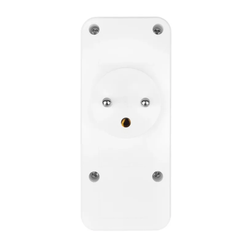Power splitter MACLEAN MCE248 F/W — 3 AC sockets (1×16A, 2×6A) + 4×USB (2×A, 2×C PD 20W), EU plug, white