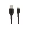 Cable Braided USB-Light ning 1m Black