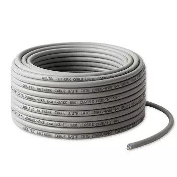 UTP patchcord cable QOLTEC CAT6 50 m Copper (Cu) grey