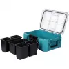 MAKTRAK Organizer compact , tool box Blue/transparent, transparent lid