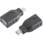 Cable gender changer S/CONN 13-20013 USB 3.1 C to USB 2.0 A Black