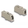 DeLOCK Optical Fiber Coupler LC Simplex female to LC Simplex female OM1/OM2 beige