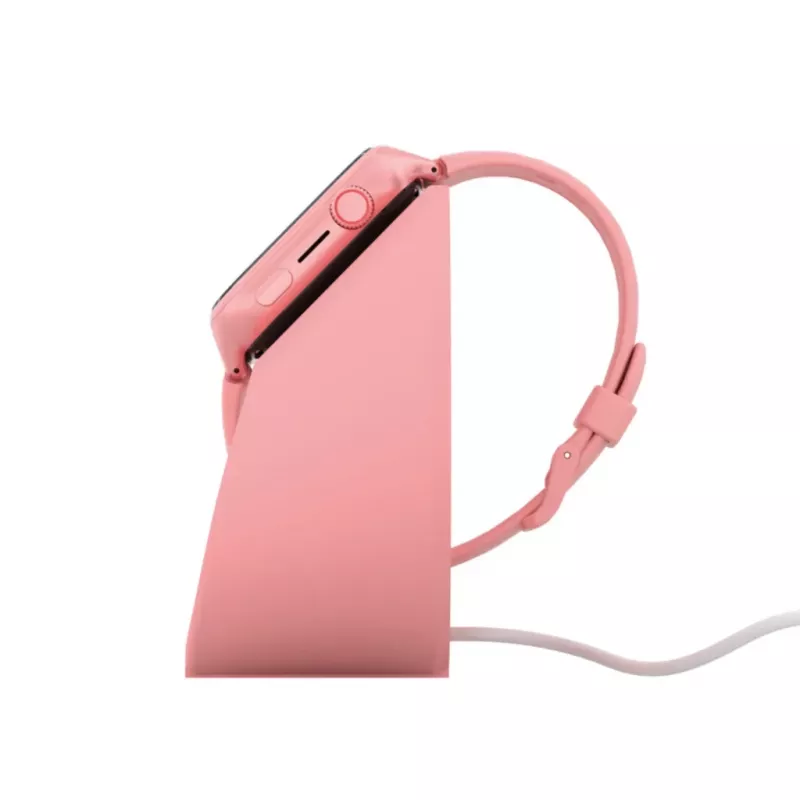 Charging stand Stelio ST-CHS01-PK Junior pink – USB charging dock for phones and tablets, single-port, compact