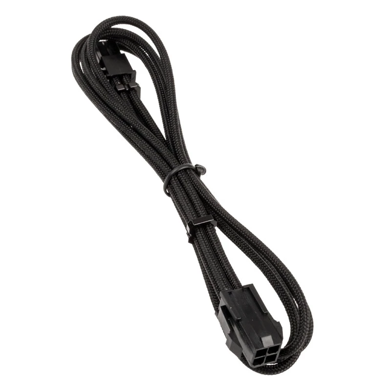 BitFenix Alchemy 4-Pin-ATX12V-Extension Cable, 45 cm, sleeved - black