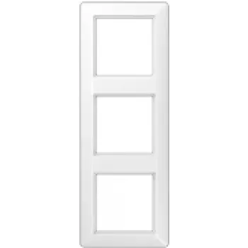 Wall-mounted switch cover panel JUNG AS 583 BF WW White — thermoplastic, 80.5×222.5 mm