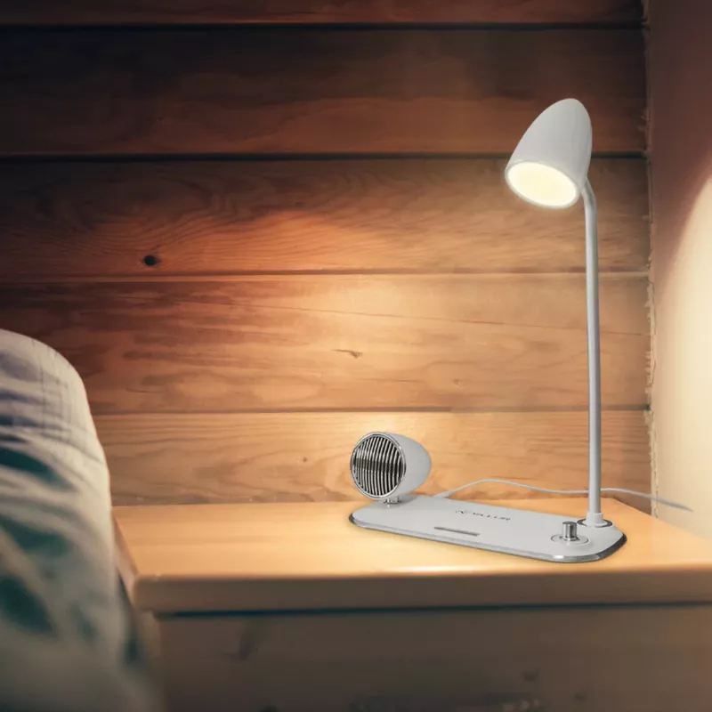 Wireless Desk Charger Tellur TLL151371 with Bluetooth Speaker and Desk Lamp