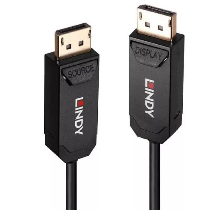 Lindy 50m Fibre Optic Hybrid DP 2.0 UBHR10 Cable