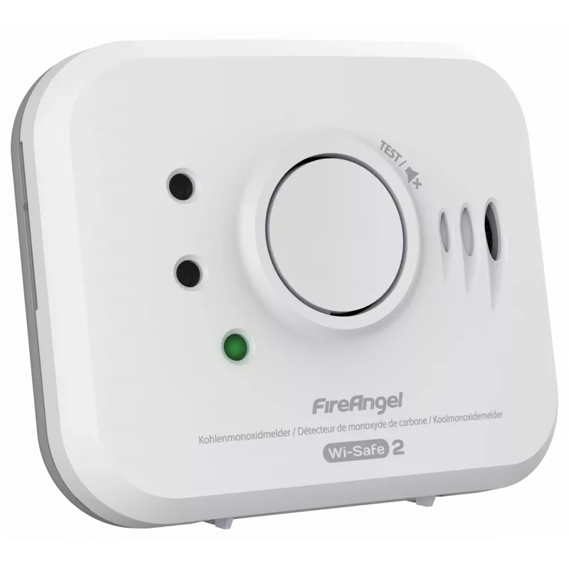 Carbon Monoxide Detector FireAngel NM-CO10X Interface Model with Wired Interface for Home Safety