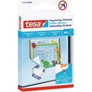 Double-sided adhesive pads Tesa 77731-00000-01 — pack of 60, removable mounting pads