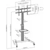 ART S-11 Mobile LCD/LED TV stand 37-86’ 50 Kg