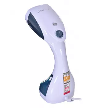 Handheld garment steamer CLATRONIC DB 3717 — 1100 W, 200 ml tank, ~20 g/min steam, ceramic soleplate