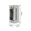 Electromagnetic lock QOLTEC 52459 12V symmetrical with memory and lock