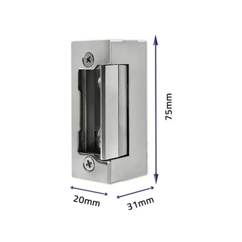Electromagnetic lock QOLTEC 52459 12V symmetrical with memory and lock