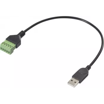 Renkforce USB 2.0 Adapter Cable[1x 2.0 Plug A - 1x Clamp Connection] RF-6443966 30 cm (RF-6443966)