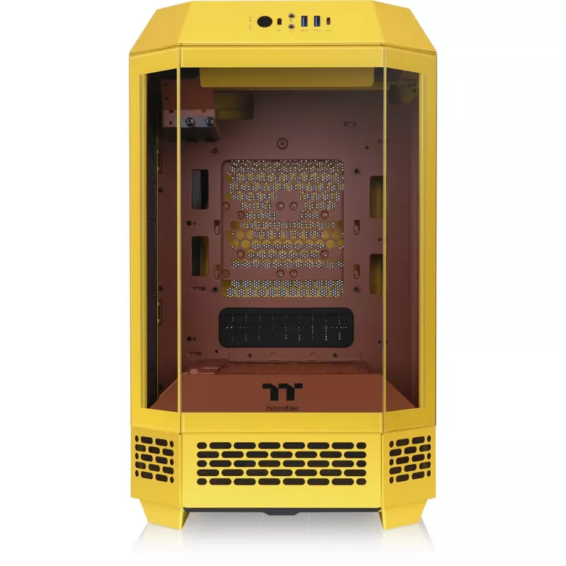 Mini Tower Chassis THERMALTAKE The Tower 250 Butter Caramel — microATX/Mini-ITX, ATX support, compact case