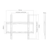Sunne 32-55-EF fixed TV wall mount, 32-55 inch, max 40 kg, VESA up to 400x400, Black