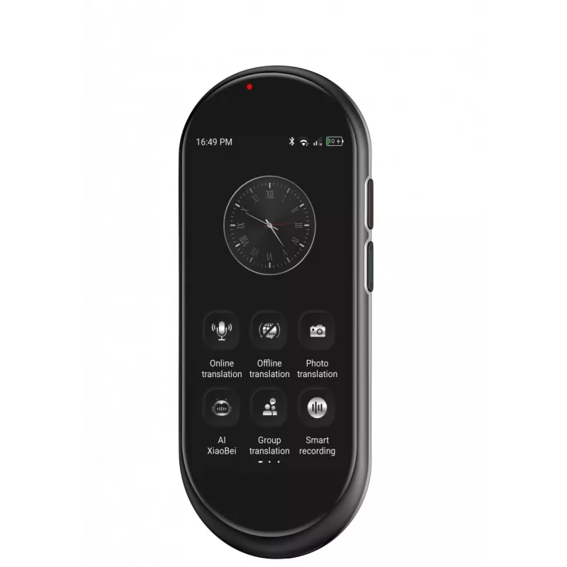 Portable voice translator MAXCOM MT100 4G, multilingual speech translation, compact handheld device