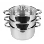 Electric Steamer Maestro MR-2900-18 1500W Vertical Steam, 18 cm stock pot, 2 L, stainless steel & glass, induction-compatible