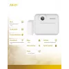 Instant print camera SAVIO AN-01 for kids, white, 2.4 inch LCD, MicroSDHC up to 32 GB, USB-C, 1200 mAh battery, no built-in flash