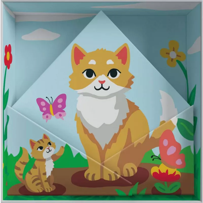 Painting kit Ravensburger CreArt Do it together — cat model, collaborative paint set
