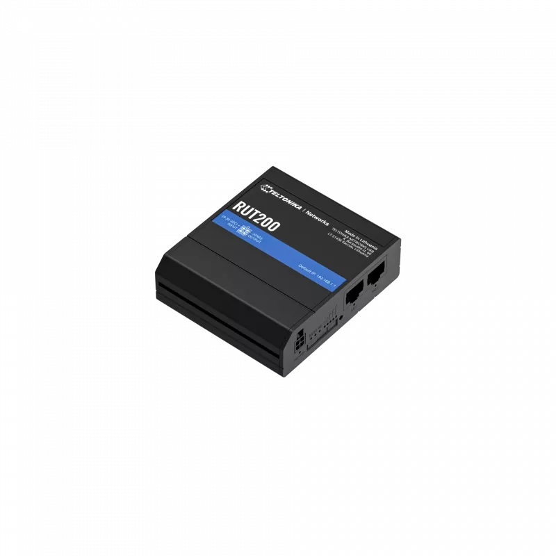 Teltonika LTE Cat 4 Router | RUT200 | 802.11n | 10/100 Mbit/s | Ethernet LAN (RJ-45) ports 2 | Mesh Support No | MU-MiMO No | No mobile broadband