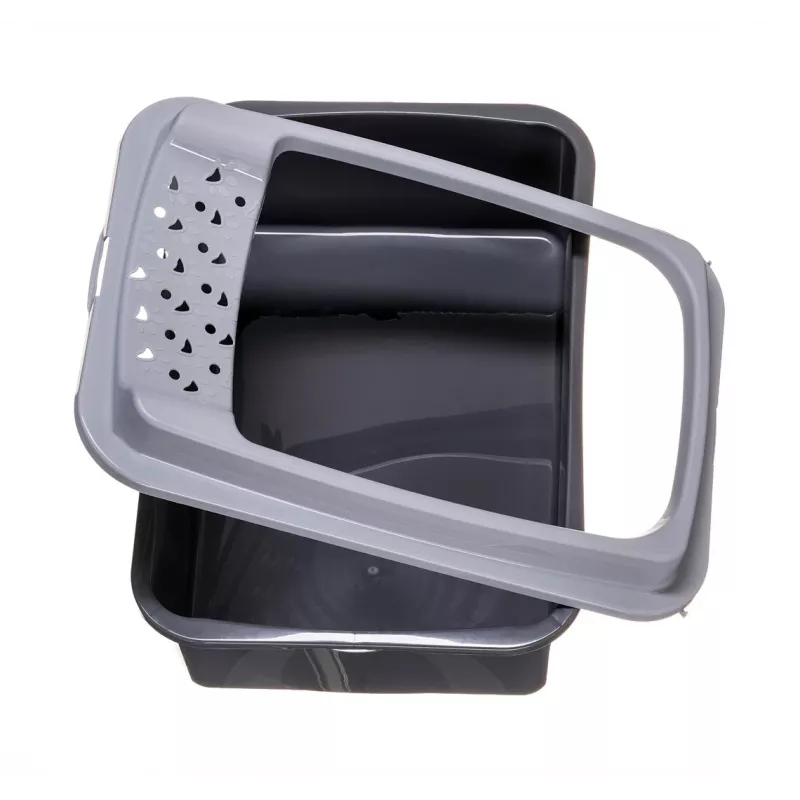 Litter box DIAMENTIQ Bonita grey plastic 571×392×209 mm, 1 kg