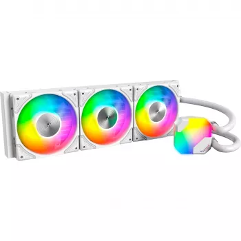 360mm Radiator Montech HyperFlow ARGB 360 White — 360mm liquid cooling radiator for PC