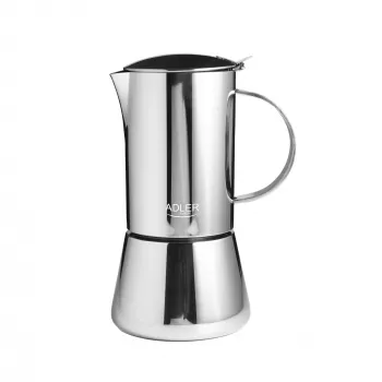 Espresso coffee maker Adler AD 4419 — stainless steel body, compact size