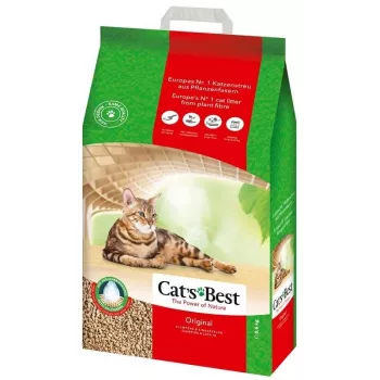 Cat litter cat'sbest Eco Plus 20 L (wooden, biodegradable) 8.6 kg, fast absorbing, odor elimination