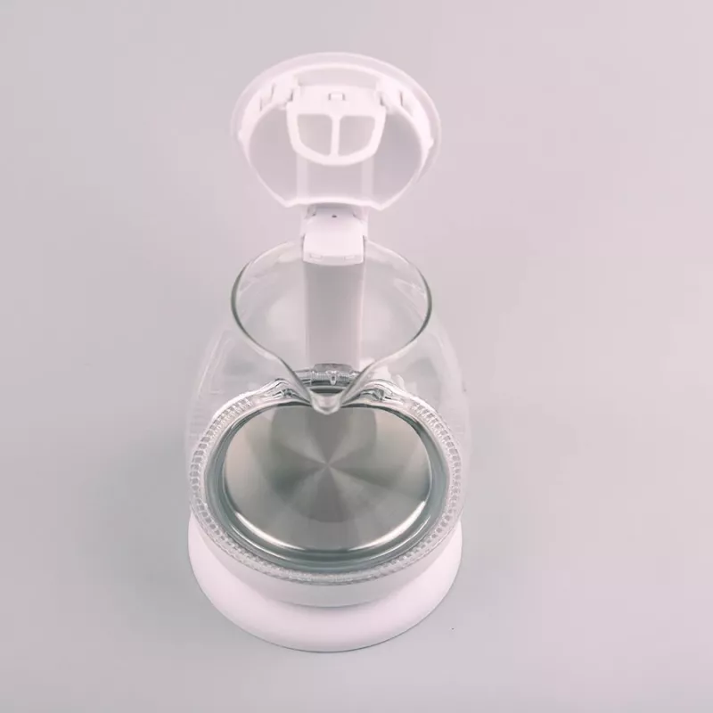 Electric kettle Maestro MR-055 White — 1 L, 1100 W, glass housing, backlight, water level indicator