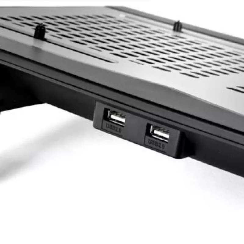 Notebook cooling pad THERMALTAKE CL-N002-PL12BL-A with 12 cm fan, aluminium and plastic, 390×277.5×49.3 mm, 1000–1300 RPM