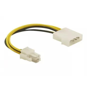 DeLOCK Cable P4 male Molex 4pin male Multicolour 0.13 m