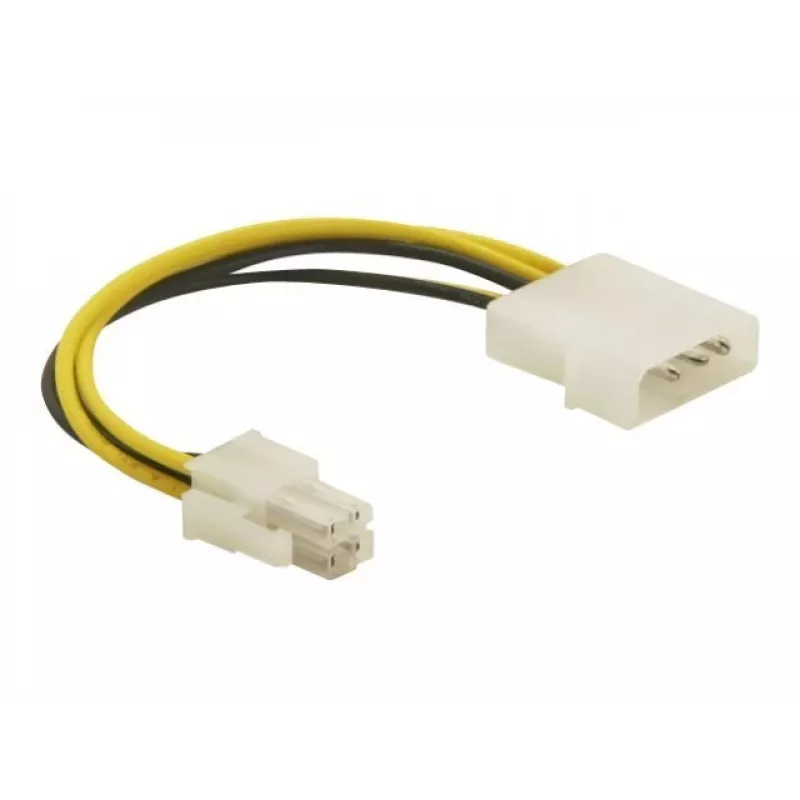 DeLOCK Cable P4 male Molex 4pin male Multicolour 0.13 m