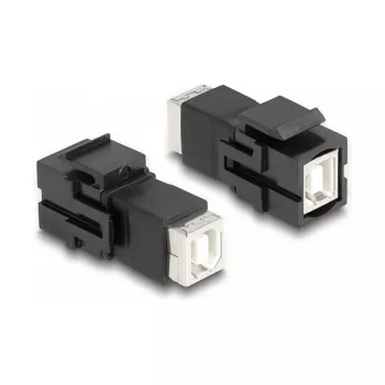 DeLOCK Keystone Module USB 2.0 Type-B jack to USB 2.0 Type-B jack black