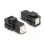DeLOCK Keystone Module USB 2.0 Type-B jack to USB 2.0 Type-B jack black
