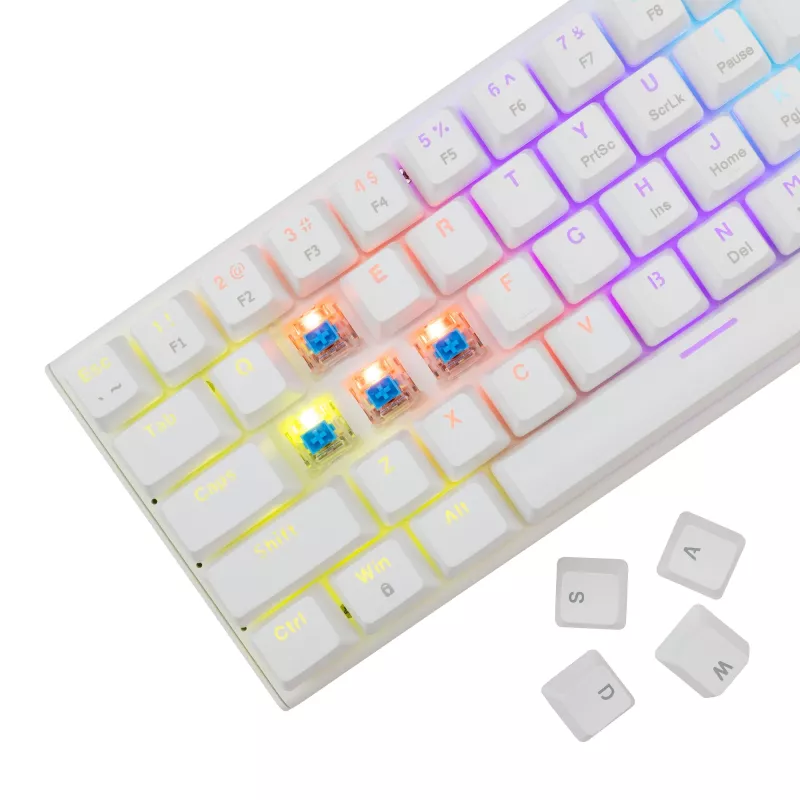 Mechanical gaming keyboard White Shark Wakizashi WAKIZASHI-2-US-W-BLUE — US layout, blue switches