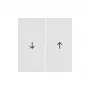 Wall plate / switch cover Berker 16258989, screwless plastic, white, 1-piece