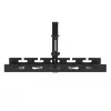Under-desk cable organizer MACLEAN MC-105 B, steel, adjustable, fits desk thickness 0.5–50 mm, max load 5 kg, black