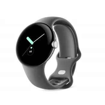 Google Pixel Watch - Polished Silver - Smart Watch with Band