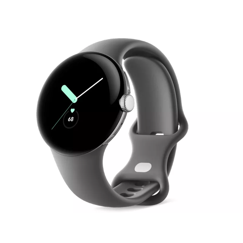 Google Pixel Watch - Polished Silver - Smart Watch with Band