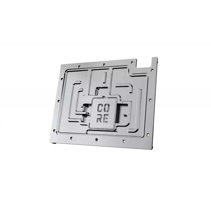 Backplate Alphacool 10265 Acrylic Aluminium Chrome Copper Nylon Black 161mm
