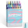 Acrylic marker pens Arrtx LC303694 — 24 colours, water-based acrylic ink, fine bullet tips