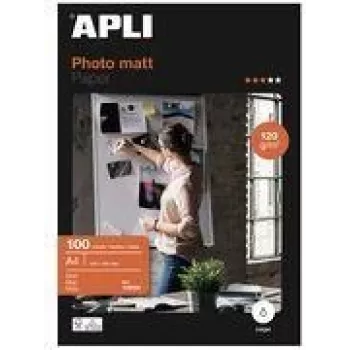 Photo Paper APLI 12626 A4 White Matte 120 g/m² Inkjet