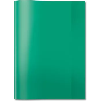 Exercise book cover HERMA PP A4 transparent/dark green