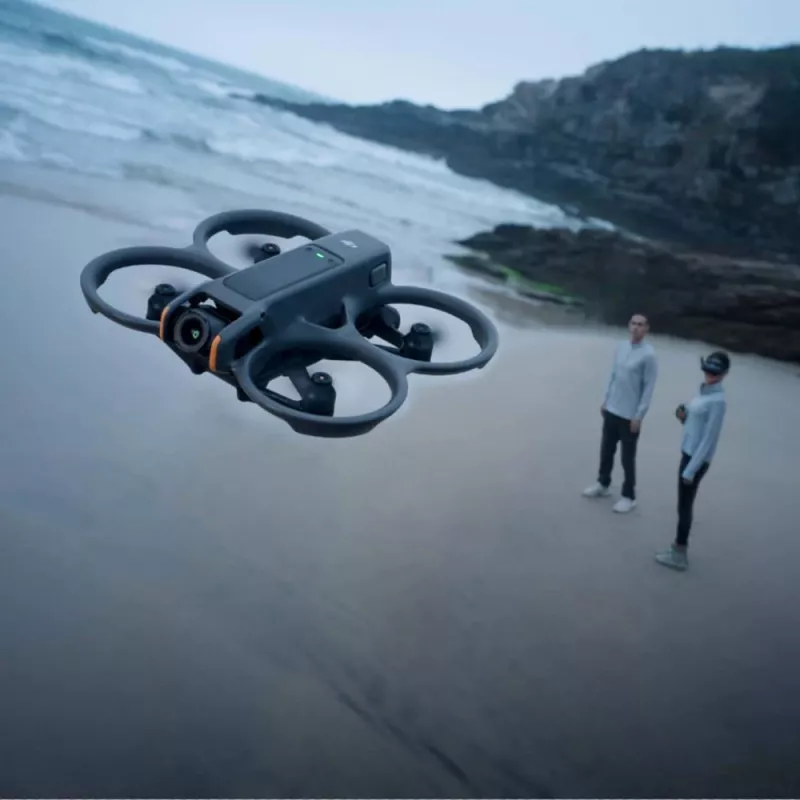 Drone DJI Avata 2 — maximum range 13,000 m, max speed 27 m/s, 4 rotors, black (without goggles or remote controller)
